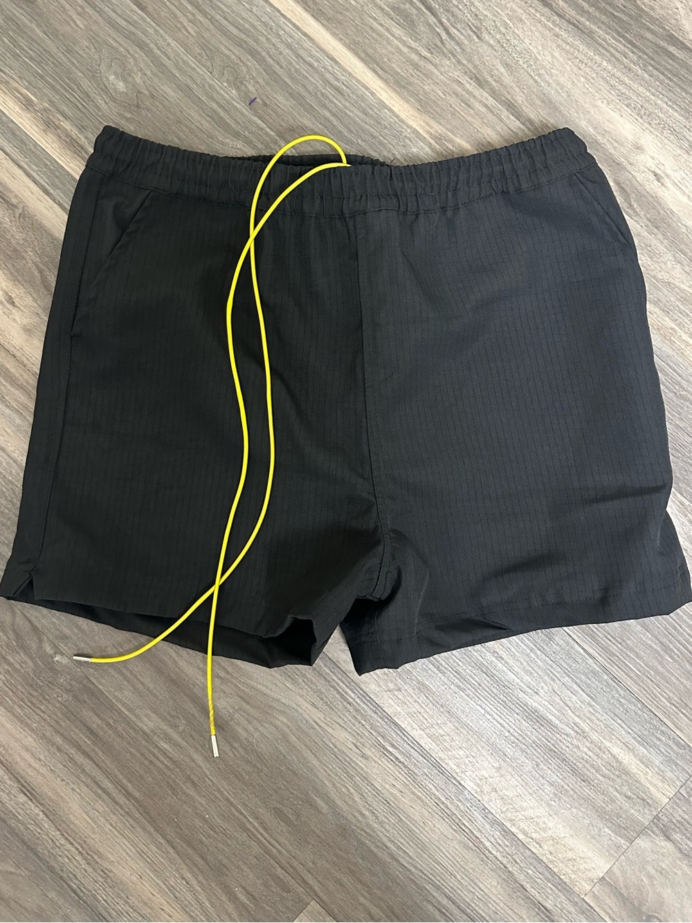 MNML Black Drawstring Shorts